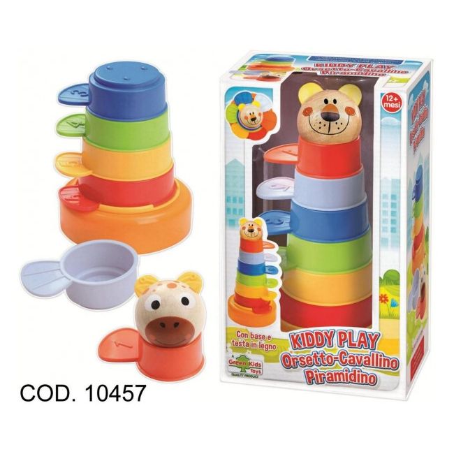Joc stivuibil pentru copii Piramida RS Toys multicolor - SOLRS10457