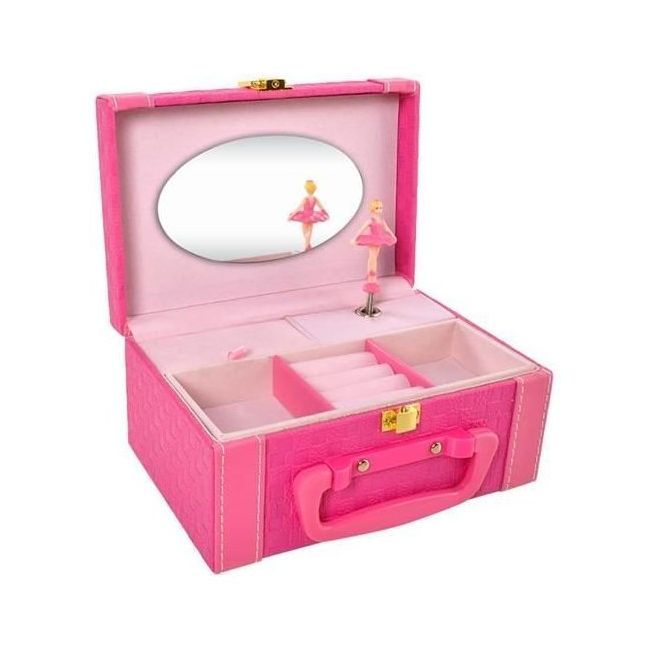 Cutie bijuterii muzicala cu balerina Iso Trade MY17459 BBJMY17459_Roz