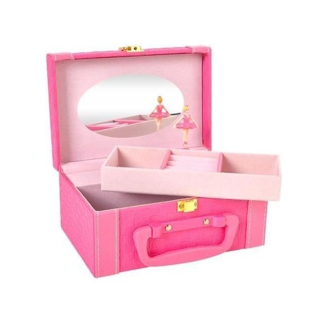 Cutie bijuterii muzicala cu balerina Iso Trade MY17459 BBJMY17459_Roz