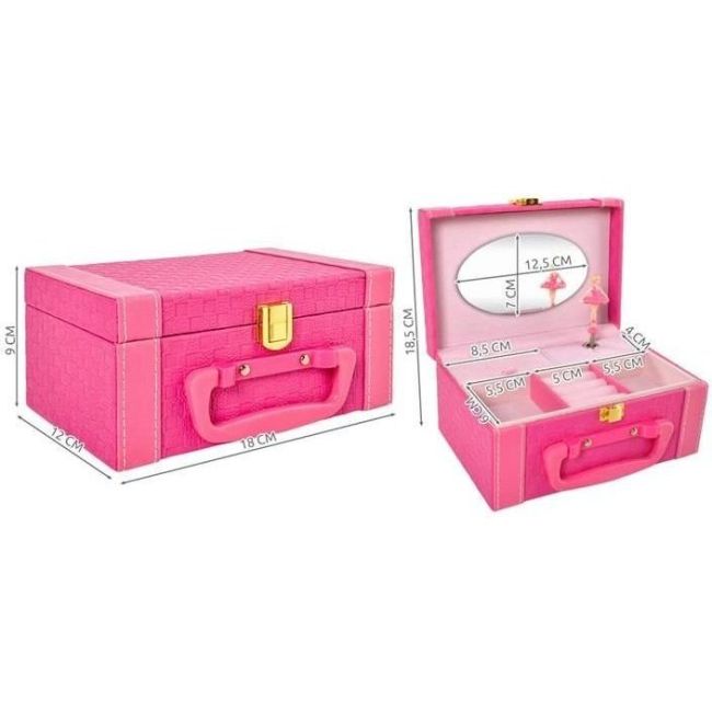 Cutie bijuterii muzicala cu balerina Iso Trade MY17459 BBJMY17459_Roz