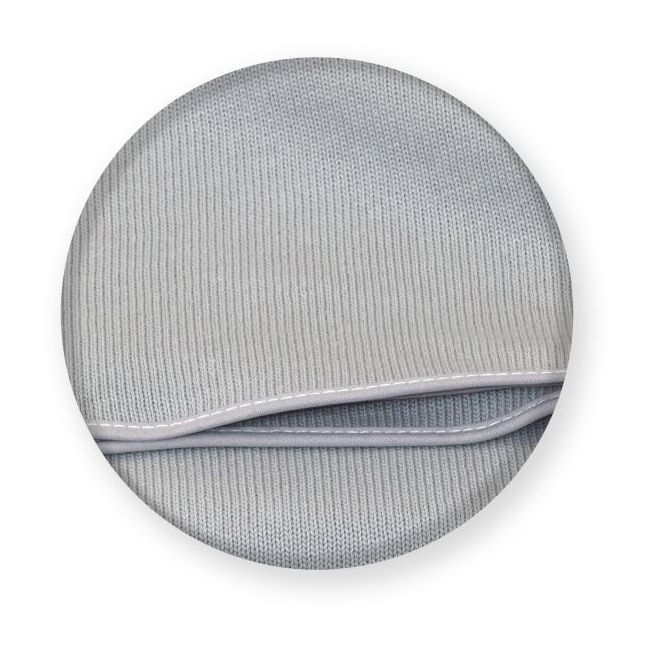 Paturica Pentru Copii Tricotata Din Bumbac, Pure Gri 110x72 Cm, Amy Pjb806291