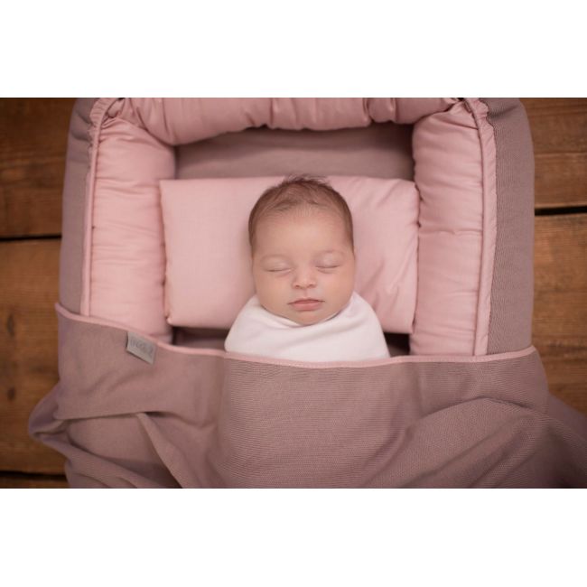 Amy - Paturica Pure Tricotata Din Bumbac, 110x72 Cm, Rose Pjb806307
