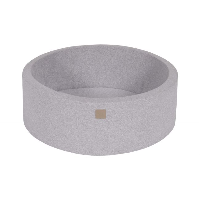 Piscina Uscata Cu 200 De Bile (alb, Gri, Roz Pastel) Meowbaby  , 90x30 Cm, Gri Deschis Pjbmeo033