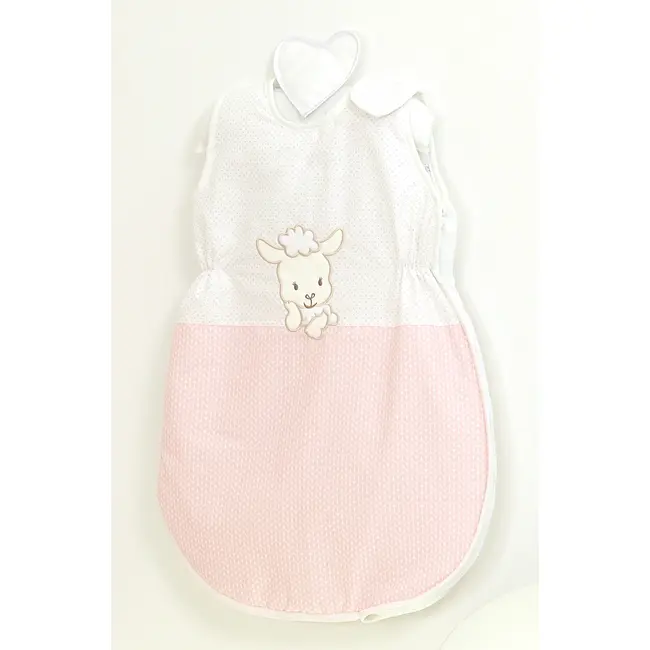 Sac De Dormit Fara Maneci, Broderie Oita Bumbac Roz 80 Cm, 74x50 Cm, Amy Pjb66061