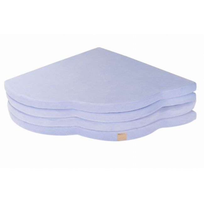 Saltea Norisor Pentru Joaca Din Spuma, Catifea Blue, 160x160cm Pjbmata020