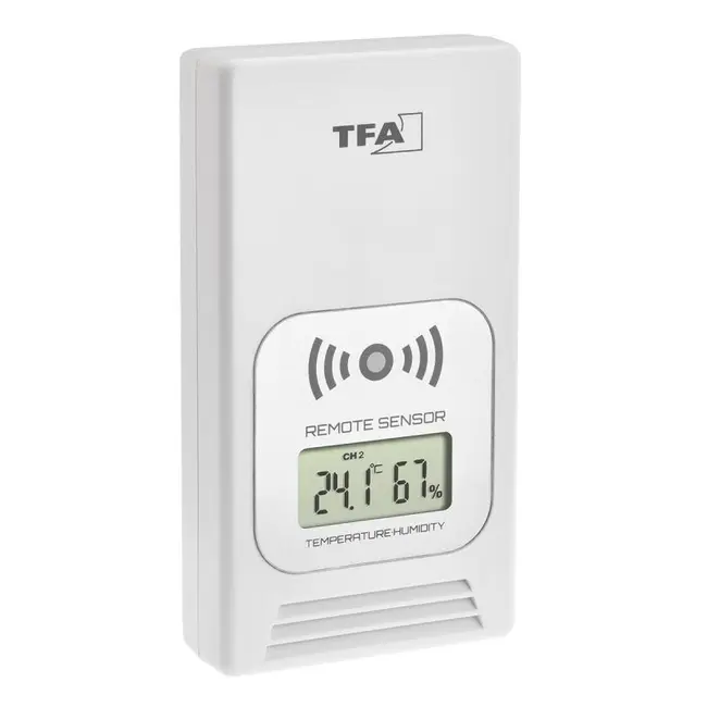 Statie meteo wireless LIFE TFA 35.1153.02, cu transmitator wireless extern inclus, alba
