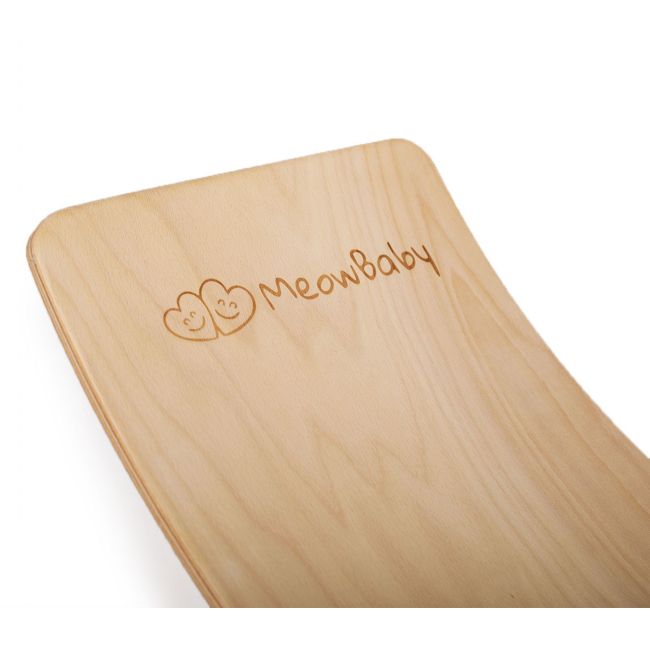 Balance Board - Placa De Echilibru Din Lemn Natur Pentru Copii, Meowbaby Pjb89941