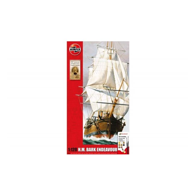 Kit constructie Airfix Barca Endeavour Bark and Captain Cook 250th anniversary - SOLAF50047
