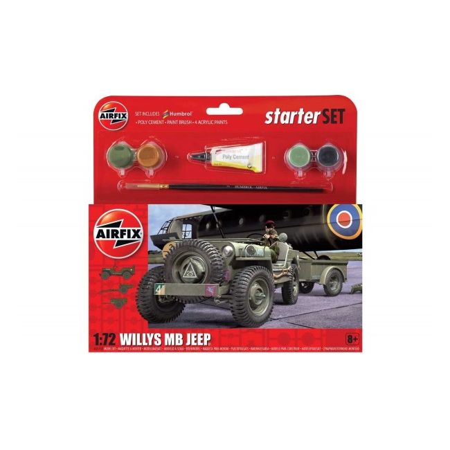 Kit constructie Airfix Jeep Willys MB  - SOLAF55117