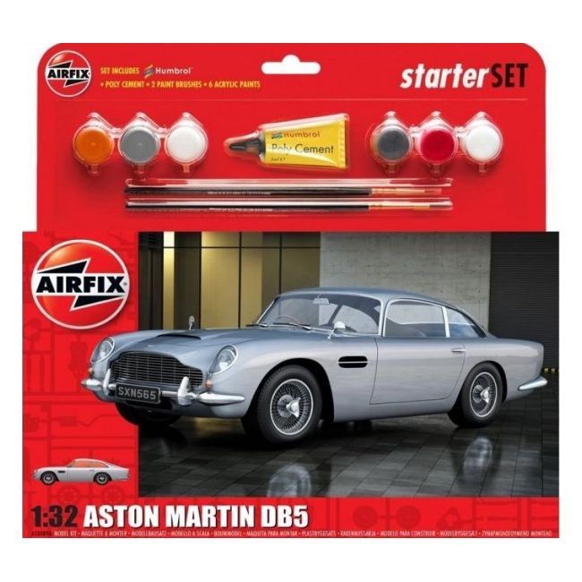 Kit constructie Airfix Masina Airfix 1/32 Aston Martin DB5 Silver - SOLAF50089B