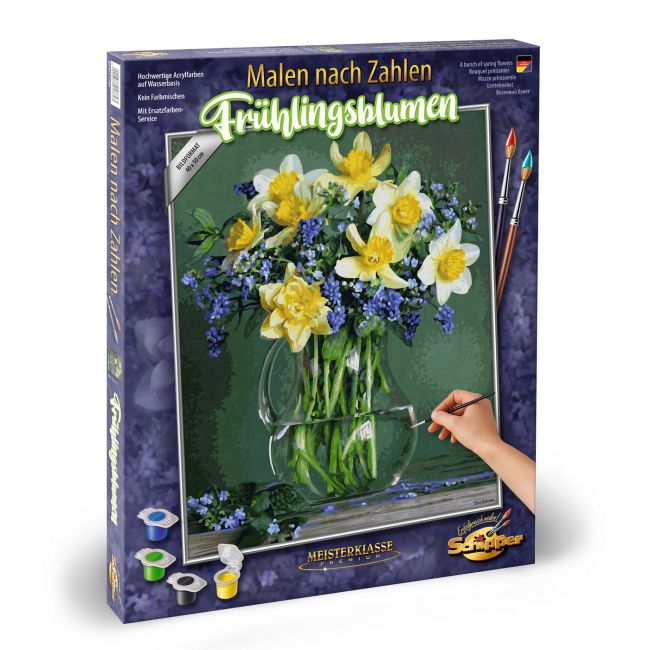 KIT PICTURA PE NUMERE SCHIPPER BUCHET CU FLORI DE PRIMAVARA VIV609130789