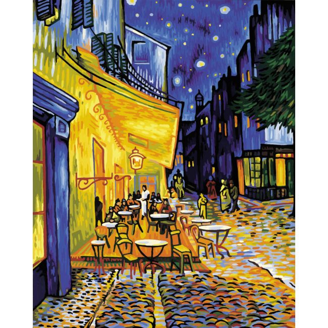 KIT PICTURA PE NUMERE SCHIPPER CAFE TERRACE VAN GOGH VIV609130359
