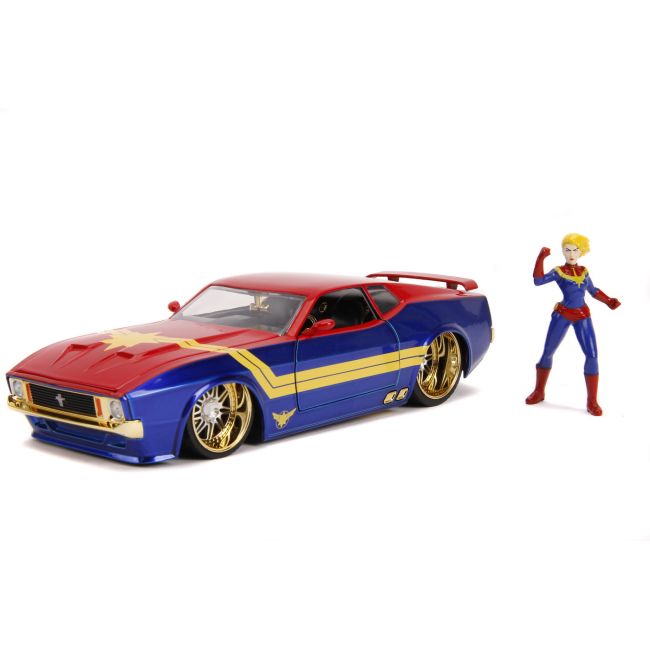 MASINUTA METALICA CAPTAIN MARVEL 1973 FORD MUSTANG MACH 1 SCARA 1 LA 24 VIV253225009