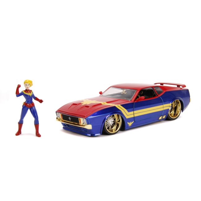 MASINUTA METALICA CAPTAIN MARVEL 1973 FORD MUSTANG MACH 1 SCARA 1 LA 24 VIV253225009
