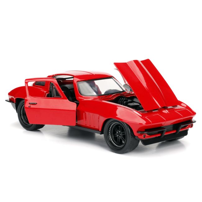MASINUTA METALICA FAST AND FURIOUS 1966 CHEVY CORVETTE SCARA 1 LA 24 VIV253203010
