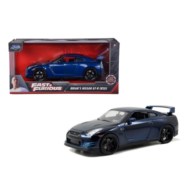 MASINUTA METALICA FAST AND FURIOUS 2009 NISSAN GT-R SCARA 1 LA 24 VIV253203008