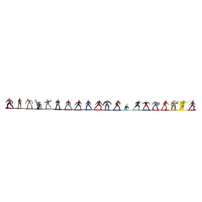 SET 20 DE FIGURINE METALICE CU EROII MARVEL SI FIGURINA BLACK PANTHER INCLUSA VIV253225006