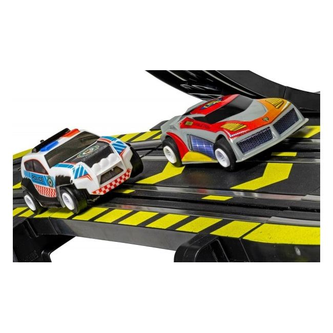 Set pista Scalextric cu 2 masinute SUV Politie si Concept Mtraseaelstrom traseu 408 cm - SOLSXG1149P