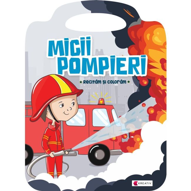 Carte de colorat Micii pompieri Editura Kreativ EK8565 BBJEK8565_Initiala