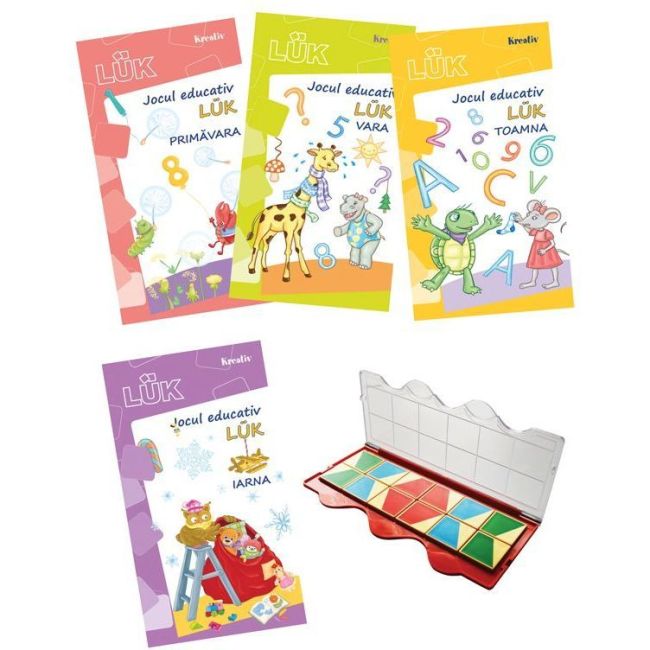 Set joc educativ LUK, varsta 5 ani, Exercitii interdisciplinare anotimpuri Editura Kreativ EK1403 BBJEK1403_Initiala