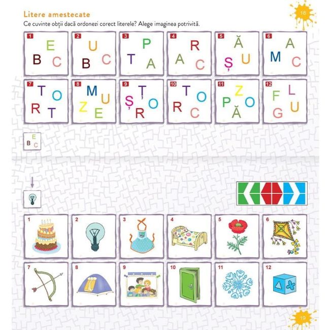Set joc educativ LUK, varsta 5 ani, Matematica, limba romana, logica si creativitate Editura Kreativ EK6151 BBJEK6151_Initiala