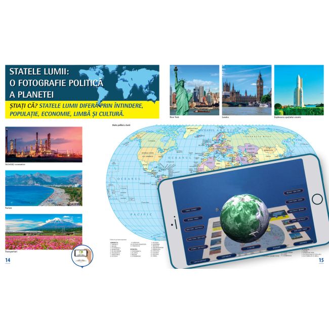 Atlas geografic scolar. cunoasterea terrei prin realitatea augmentata