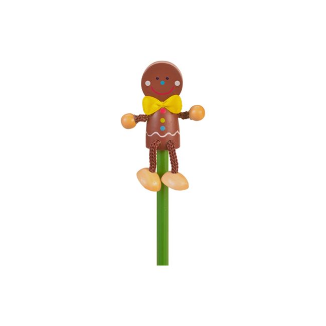 Creion cu figurina lemn Om Turta Dulce Fiesta Crafts FCP-5186 BBJFCP-5186_Initiala