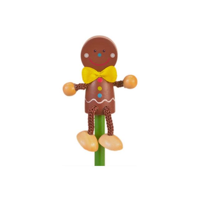 Creion cu figurina lemn Om Turta Dulce Fiesta Crafts FCP-5186 BBJFCP-5186_Initiala