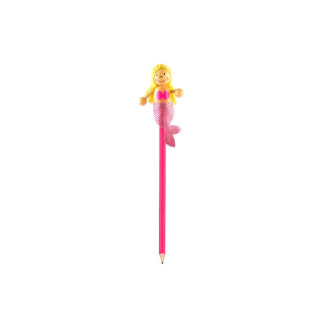 Creion cu figurina lemn Sirena Fiesta Crafts FCP-5010 BBJFCP-5010_Initiala