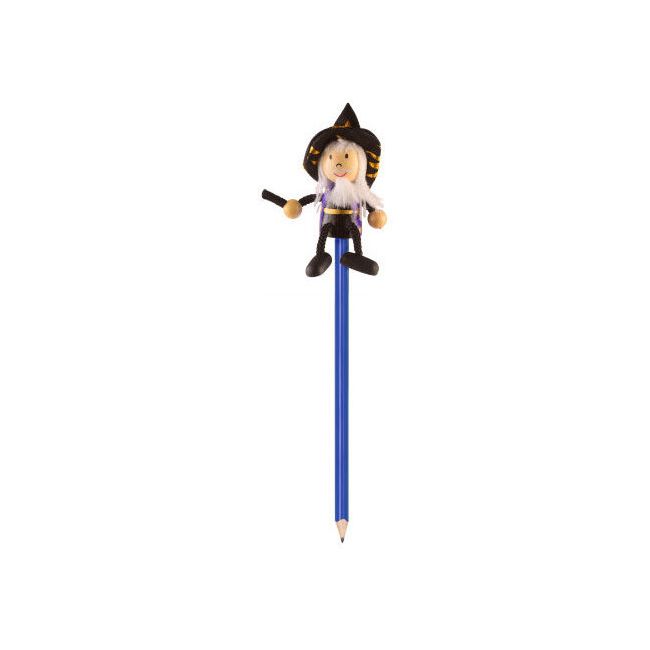 Creion cu figurina lemn Vrajitor  Fiesta Crafts FCP-5006 BBJFCP-5006_Initiala