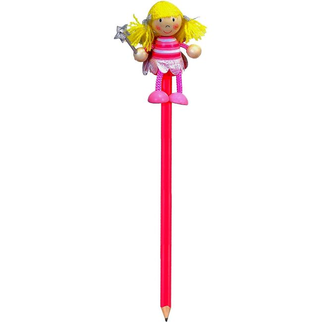 Creion cu figurina lemn Zana Fiesta Crafts FCP-5007 BBJFCP-5007_Initiala