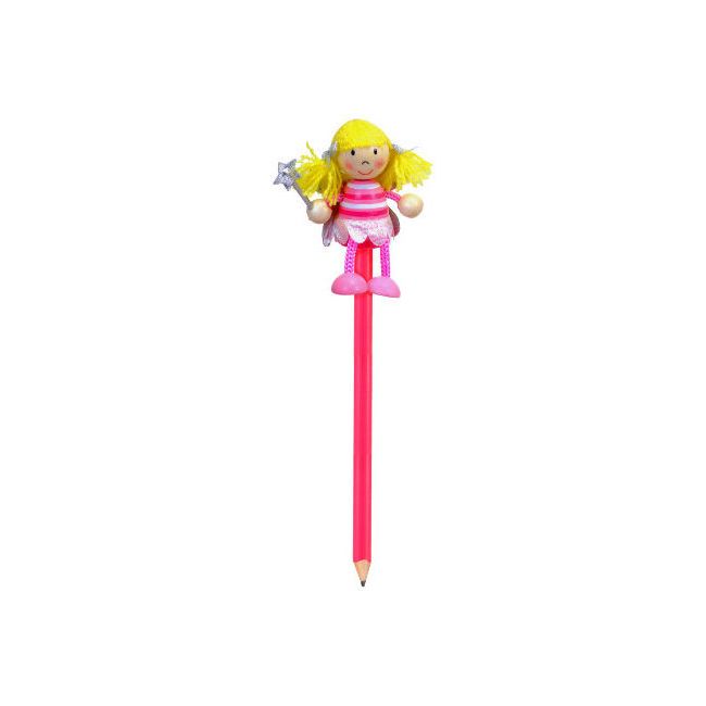 Creion cu figurina lemn Zana Fiesta Crafts FCP-5007 BBJFCP-5007_Initiala