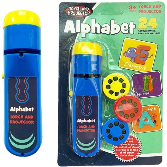 Lanterna proiector cu 3 diapozitive Alfabet Bambinice BN016 BBJBN016_Initiala