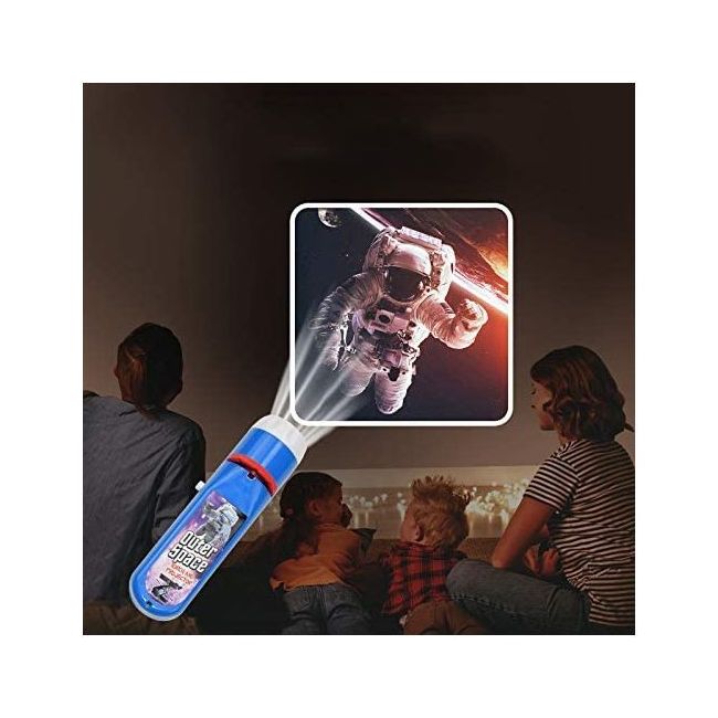 Lanterna proiector cu 3 diapozitive Imagini din Spatiu Bambinice BN013 BBJBN013_Initiala
