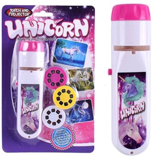 Lanterna proiector cu 3 diapozitive Unicorni Bambinice BN020 BBJBN020_Initiala