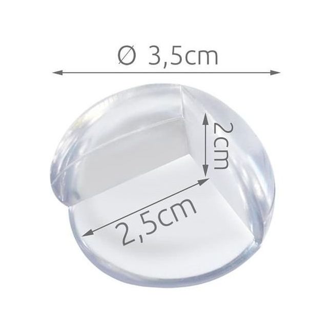 Set 4 aparatori din silicon pentru colturi Iso Trade MY6698 BBJMY6698_Transparent
