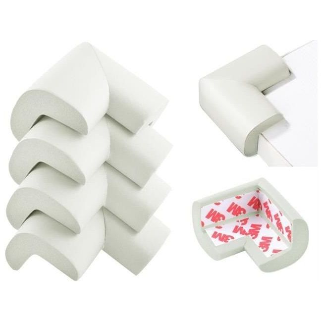 Set 4 aparatori moi pentru colturi Iso Trade MY6602 BBJMY6602_Alb