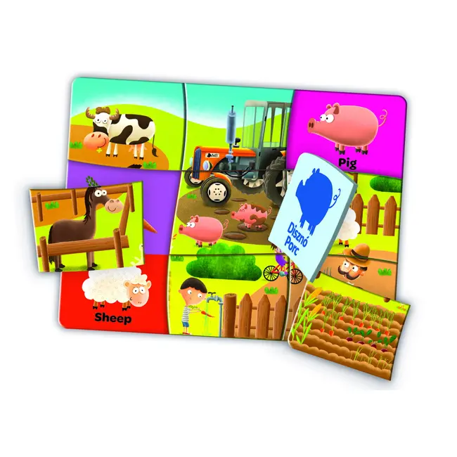 JOC EDUCATIV EDUPUZZLE ENGLEZA PENTRU PRESCOLARI VIV01988