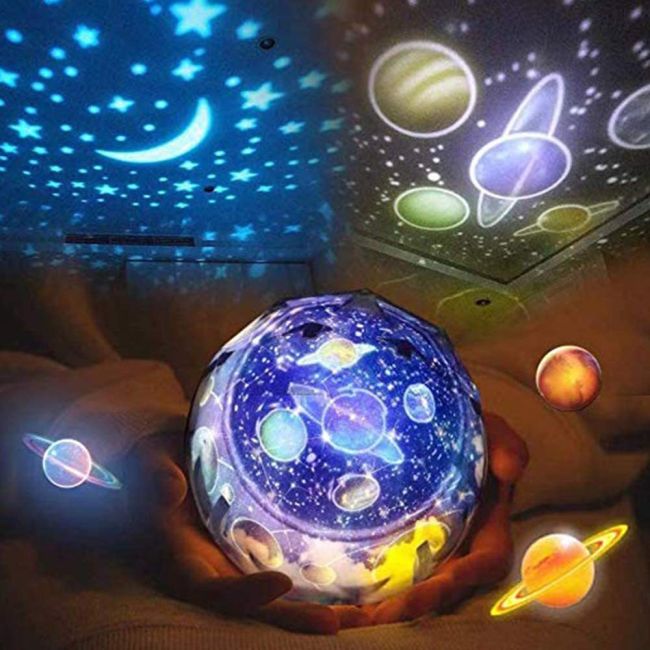 Lampa de veghe si Proiector Diamond  Bambinice BN023 BBJBN023_Alb