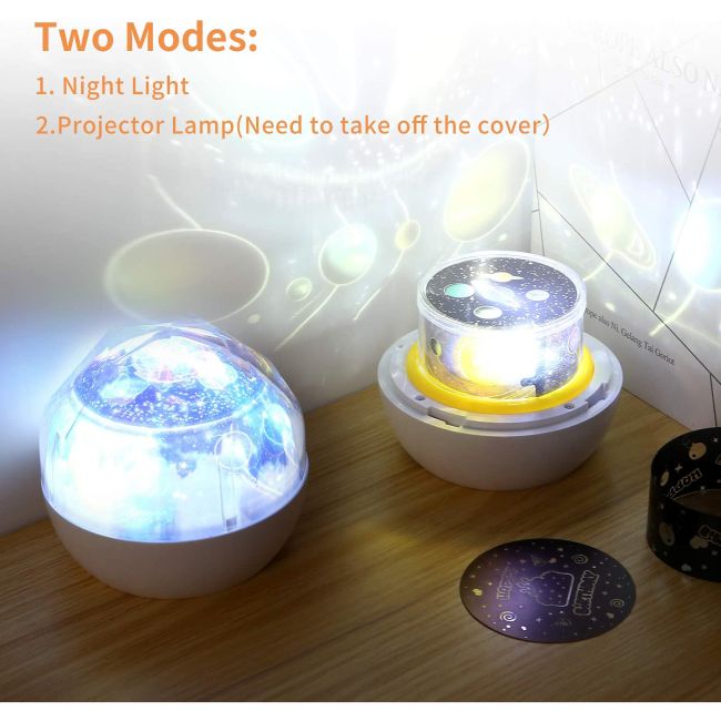 Lampa de veghe si Proiector Diamond  Bambinice BN023 BBJBN023_Alb