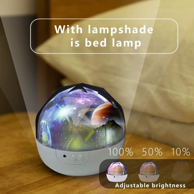 Lampa de veghe si Proiector Diamond  Bambinice BN023 BBJBN023_Alb