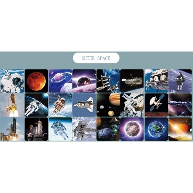 Proiector cu suport, 3 diapozitive Imagini din Spatiu Bambinice BN026 BBJBN026_Initiala