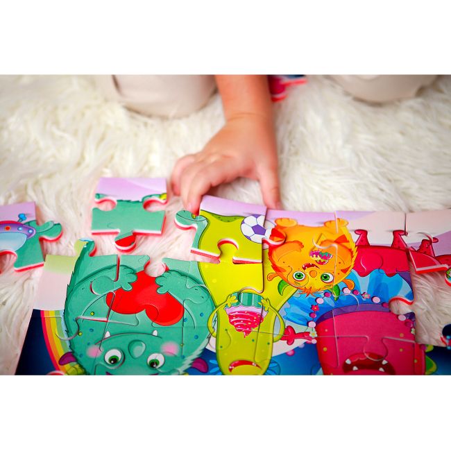 Puzzle Funny Monsters 24 piese Roter Kafer RK1201-03 BBJRK1201-03_Initiala