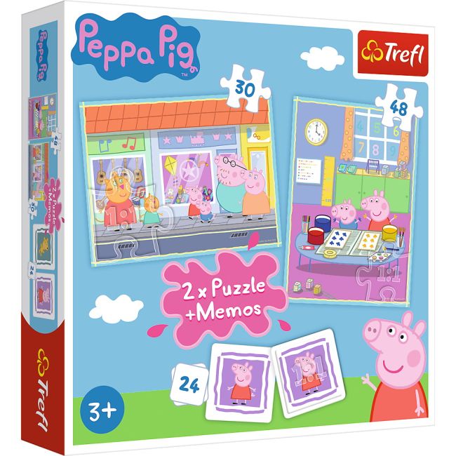 PUZZLE TREFL 2IN1 MEMO PEPPA PIG VIV90600