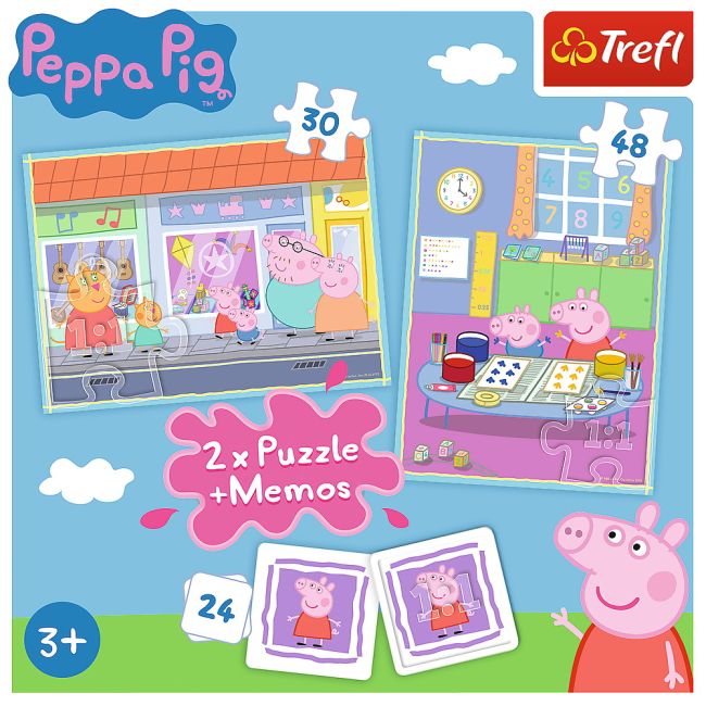 PUZZLE TREFL 2IN1 MEMO PEPPA PIG VIV90600