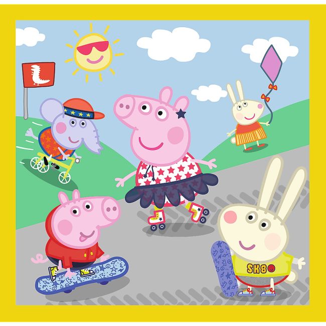 PUZZLE TREFL 3IN1 PEPPA PIG O ZI ANIVERSARA VIV34849