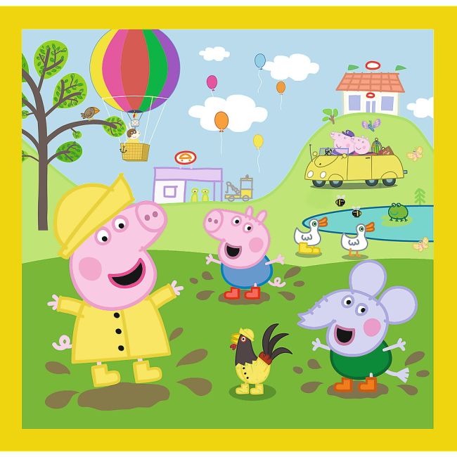 PUZZLE TREFL 3IN1 PEPPA PIG O ZI ANIVERSARA VIV34849