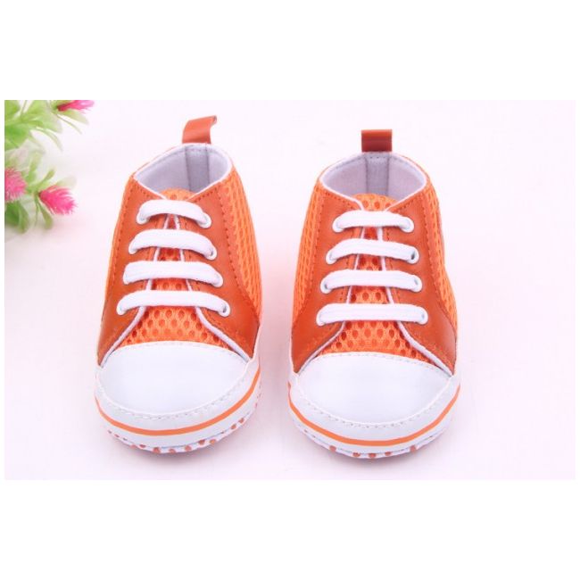 Tenisi orange - White dog - MD1647-1-rn.3-6 luni