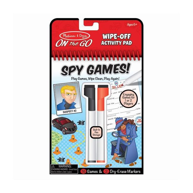 Carnet reutilizabil cu activitati si jocuri Spionaj-Melissa And Doug - OKEmd30170
