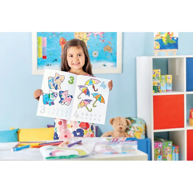 Carte de colorat cu activitati in limba engleza si abtibilduri 1 - 20 - ORCB08